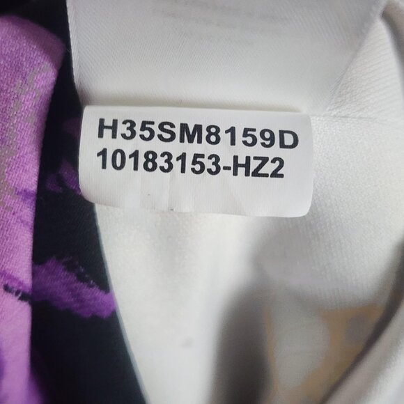 Jones New York Dress Womens 6P Purple Orchid Multi Sheath Sleeveless Ruched - Picture 7 of 14